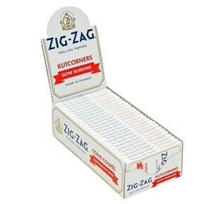 Zig Zag - Kutcorners Slow Burning Rolling Paper [White] (100 sheets/ pack)