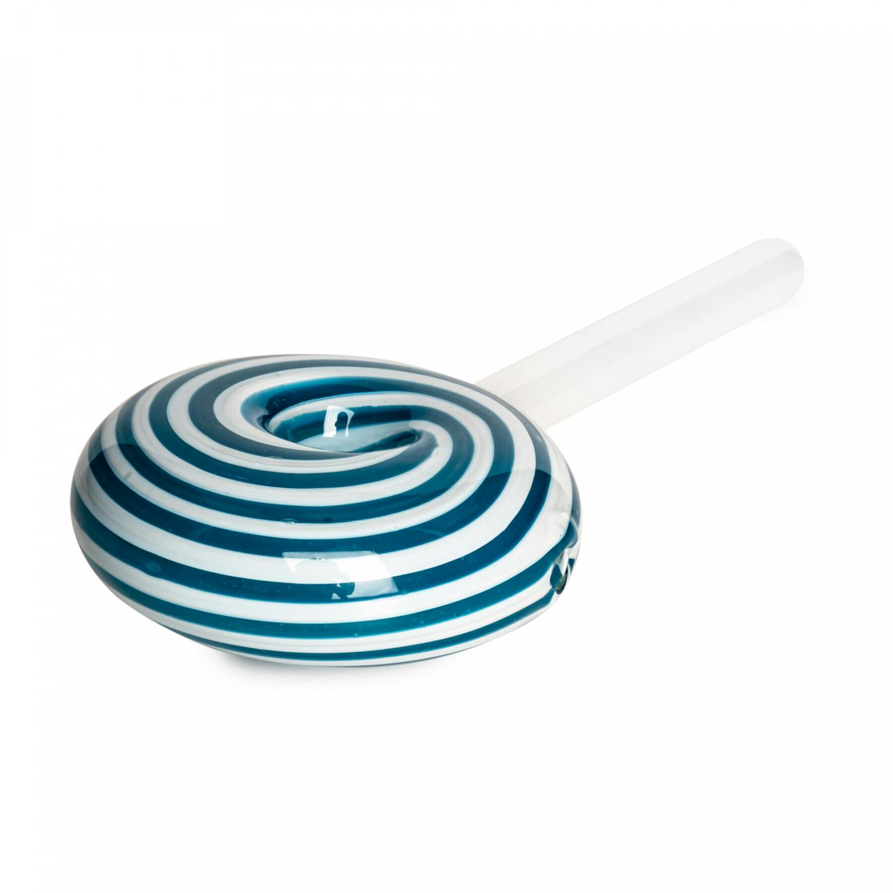 Red Eye Glass - 6" Pinwheel Lollipop Hand Pipe (Blue)
