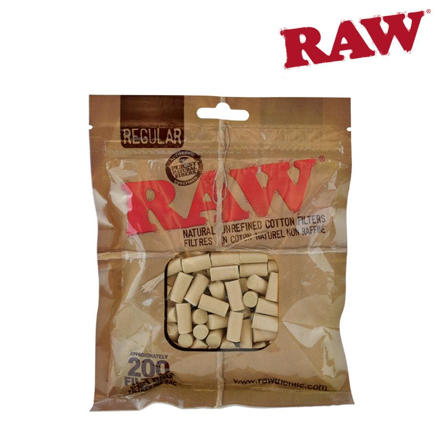 Raw - Regular Natural Unrefined Cotton Filter Tips (200pc)