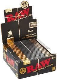 Raw - Black Classic King Size Slim Rolling Papers (32 sheets)