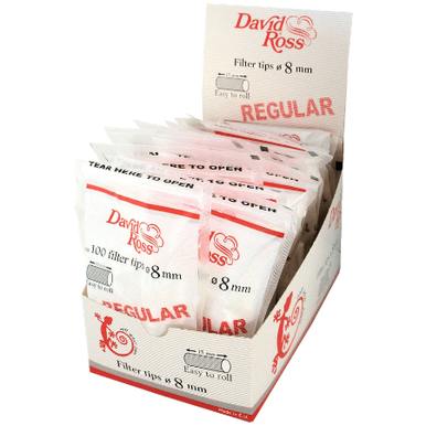 David Ross - Regular 8mm Filer Tips (100pack)