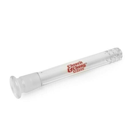 Cheech & Chong Glass - 14mm Flush Mount Diffuser Downstem W/Red Script Logo (110mm)
