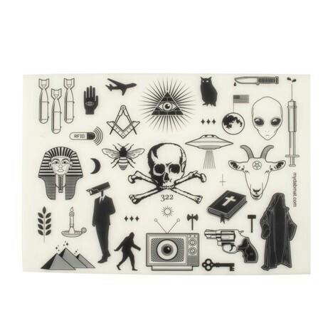 Gear Premium - 12" x 8.5" Glow-in-the-Dark Conspiracy Theory Dab Mat