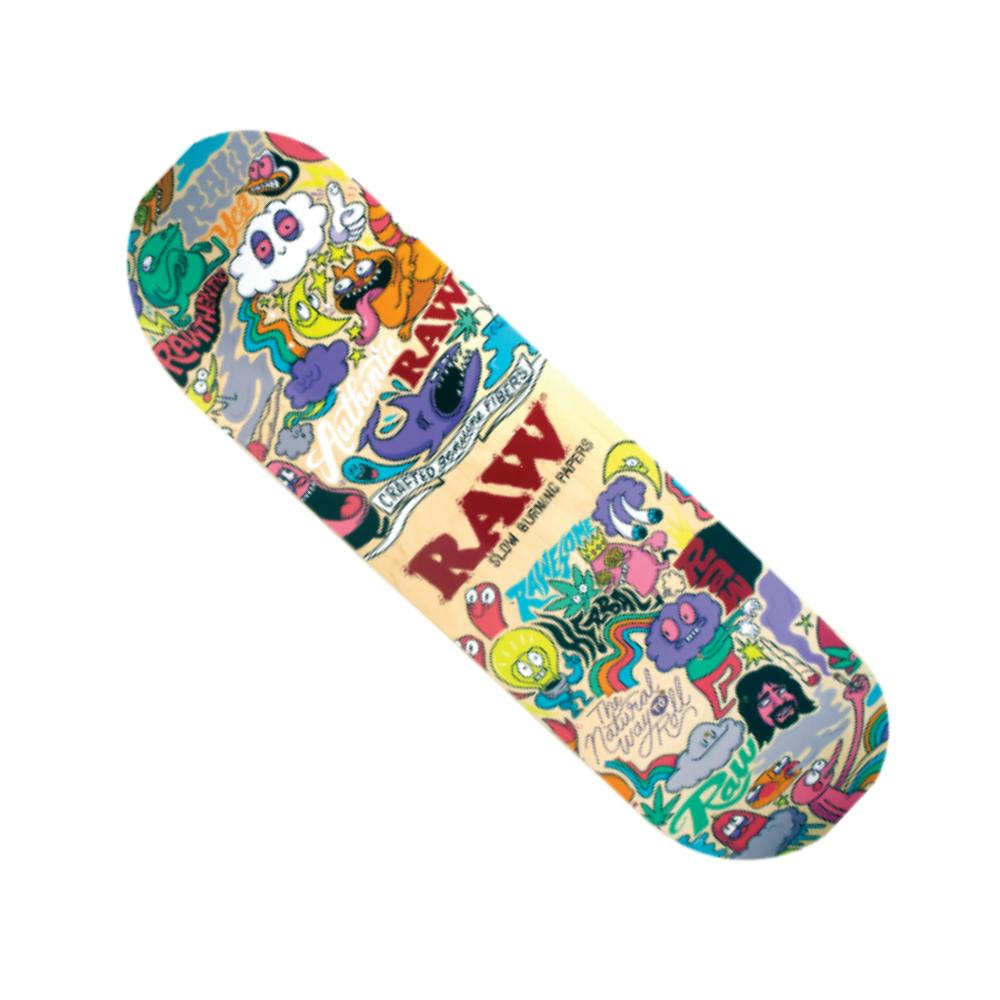 Raw - Skateboard Deck College Art