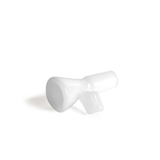 Red Eye Tek 14mm White Pull-Out W/Diamond Handle & Polished Joint - White
