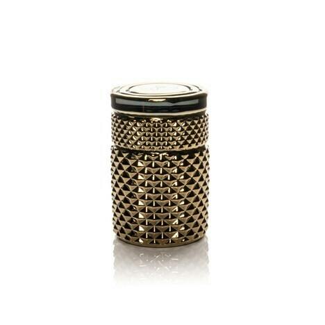 Jane West 3" Tall Gold Twenties Collection Stash Jar