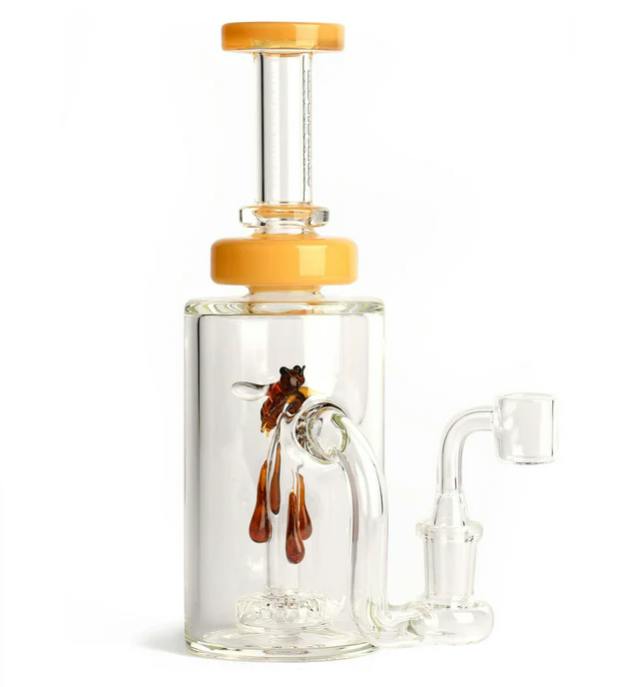 Red Eye Glass - 8.5" Apiary Concentrate Rig (Jade Yellow)