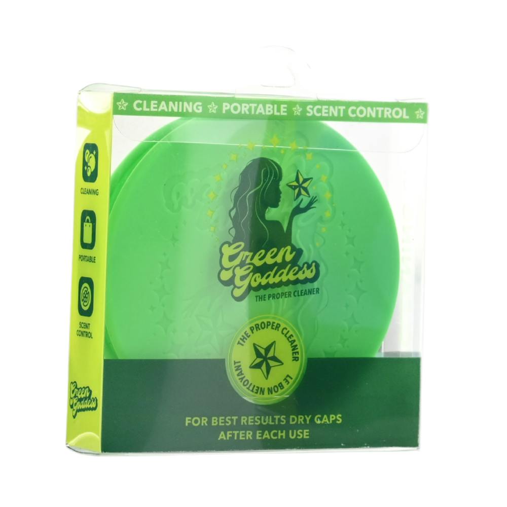 Green Goddess - Silicone Glass Cleaning Cap - Green