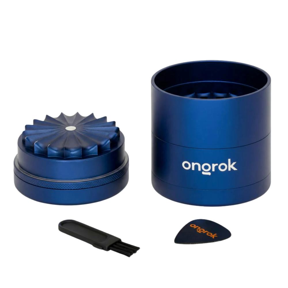 Ongrok - 5pc Flower Petal Toothless Grinder w/ Storage (Blue)