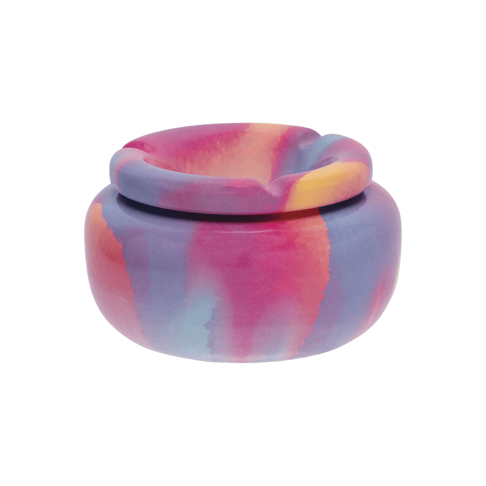 Fujima - 5" Painted Patel Moroccan Ceramic Ashtray