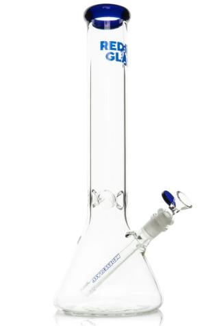 Red Eye Glass - 15" Beaker Base Water Pipe (Blue)