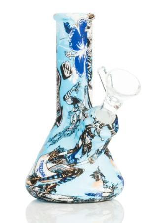 LIT® Silicone - 5" Skull Water Pipe