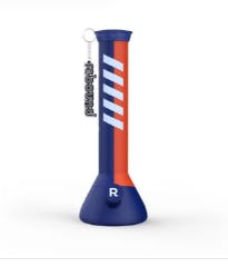 Rebound - 14" Silicone Beaker Bong (Blue and Orange)