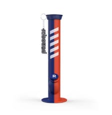 Rebound - 14" Silicone Straight Bong (Blue & Orange)