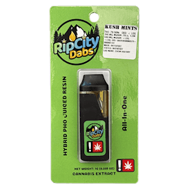 Kush Mints PHO Juiced Resin 1g All-in-One Cartridge by Rip City Dabs