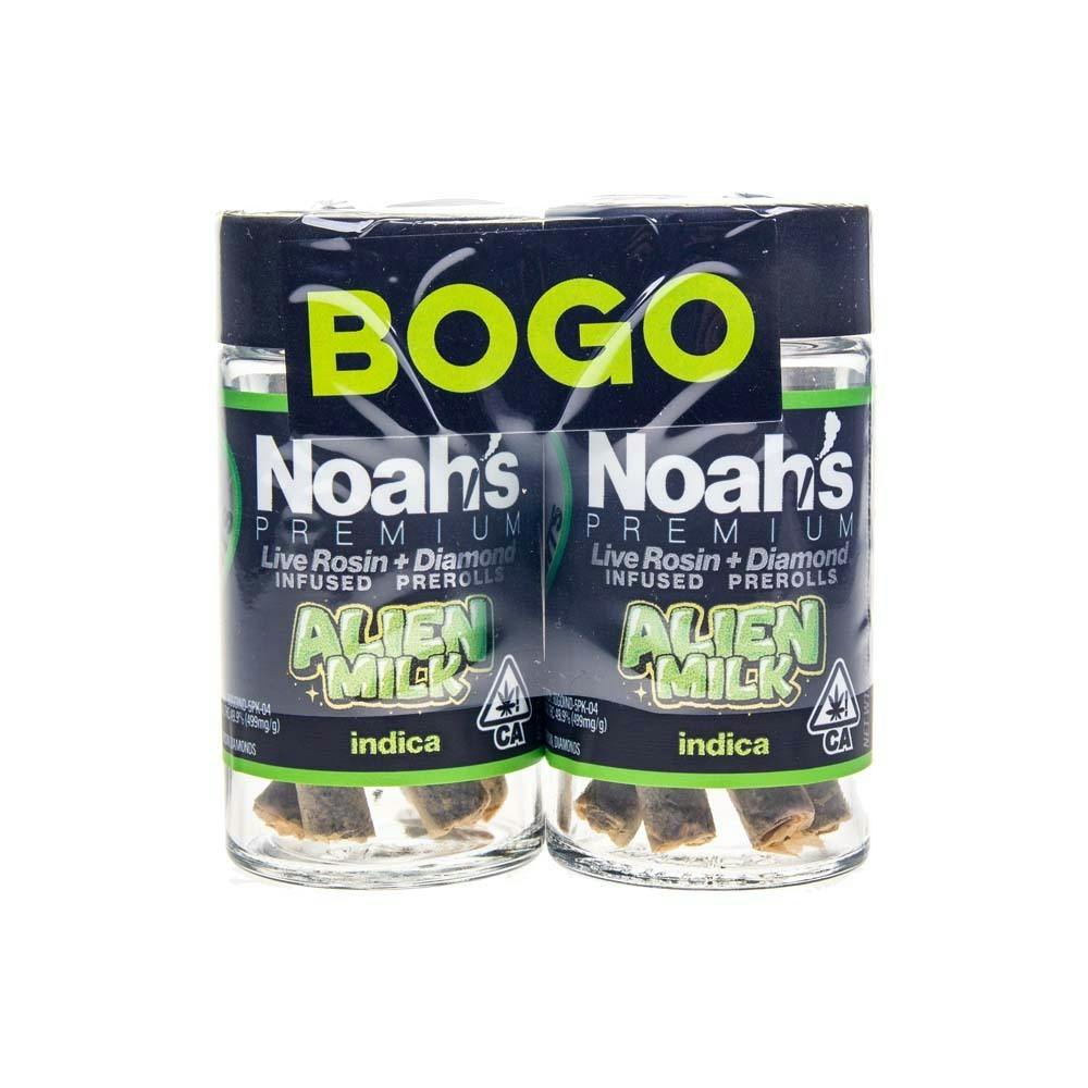 Noah's Premium | Alien Milk BOGO Infused Pre-roll Pack (5g)