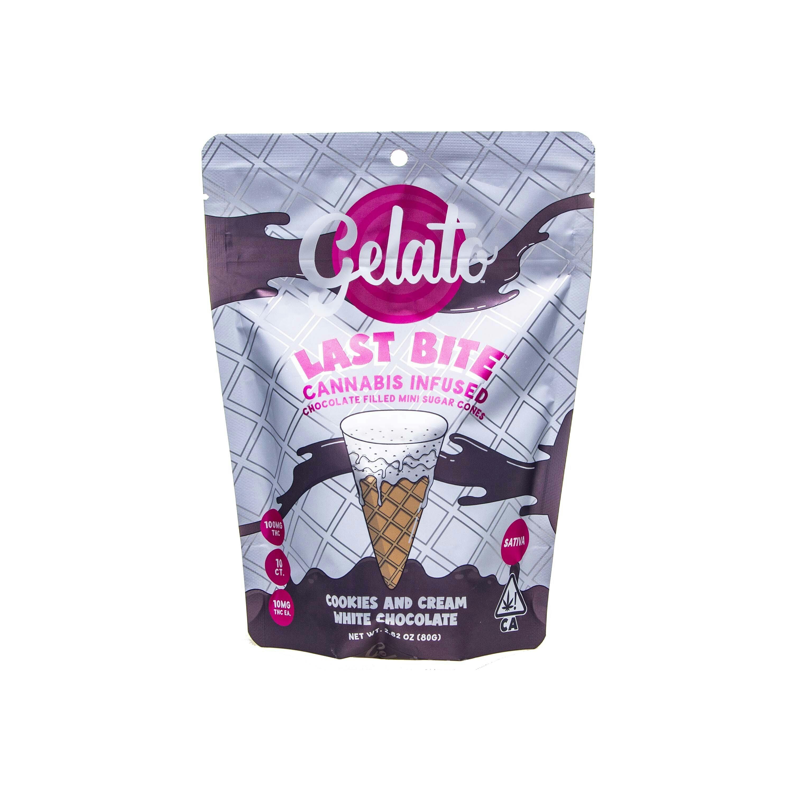 Gelato — Last Bite Cookies And Cream Mini Cones