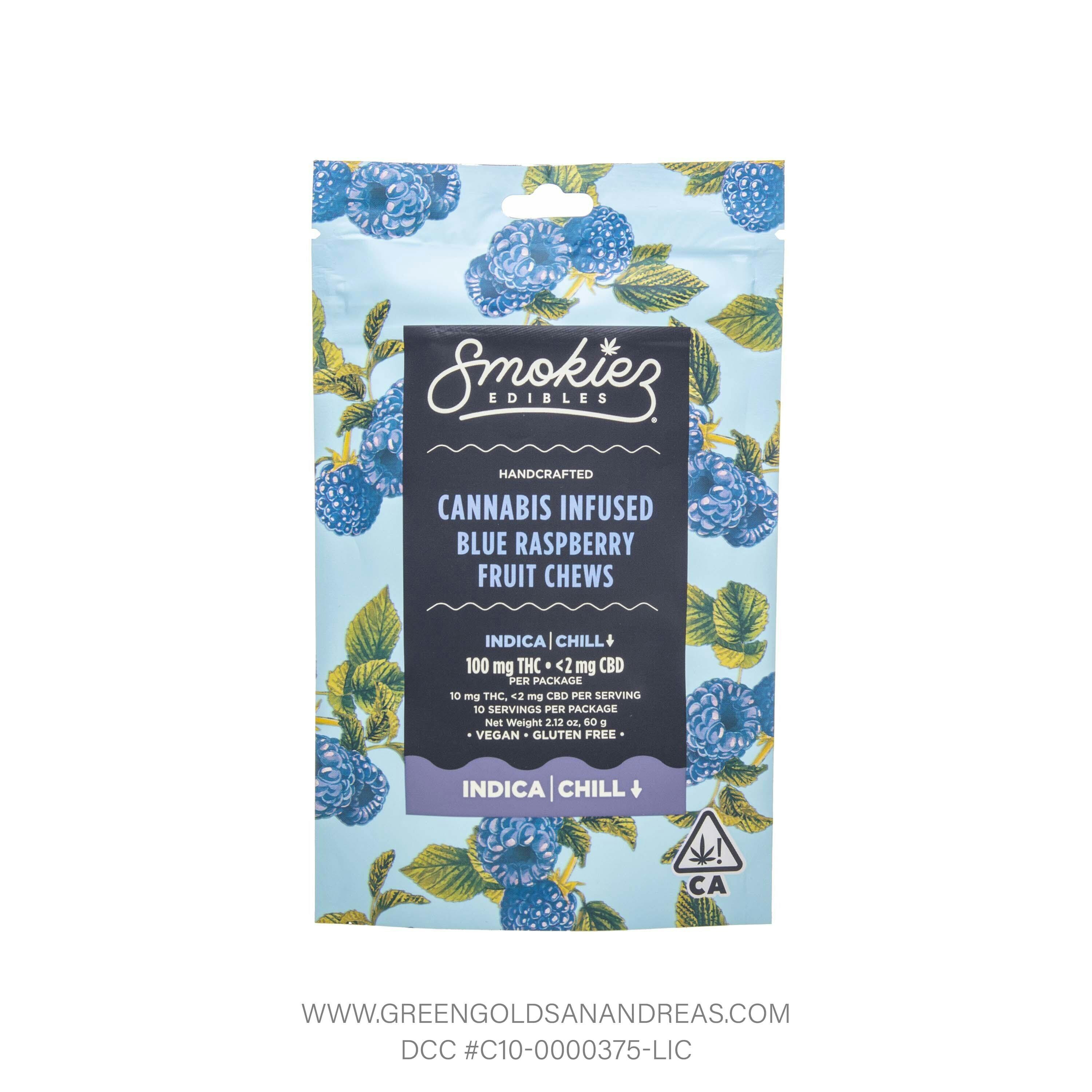 Smokiez: Blue Raspberry Fruit Chews