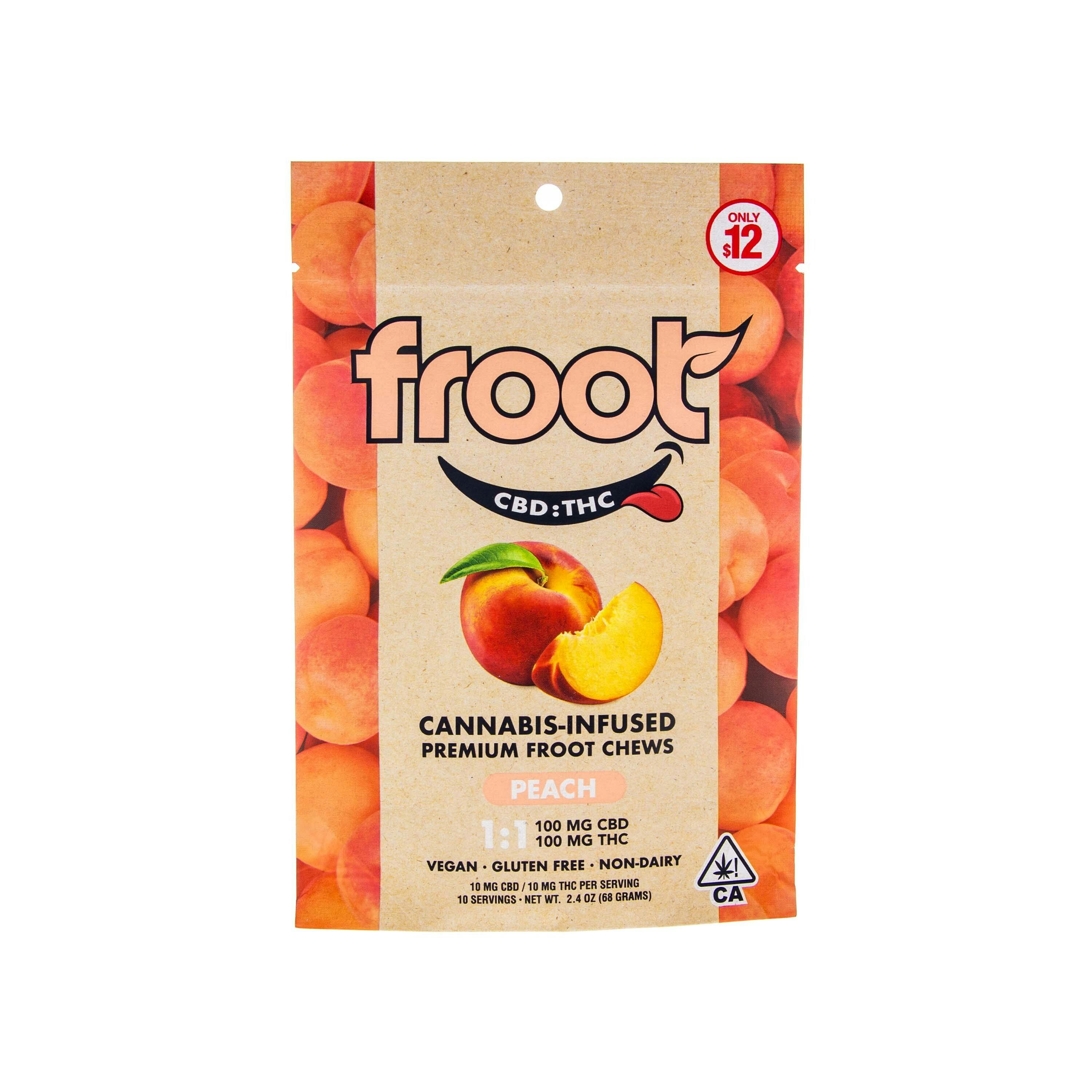 Froot: Pear Gummies (1:1 THC:CBG - 200mg Total)