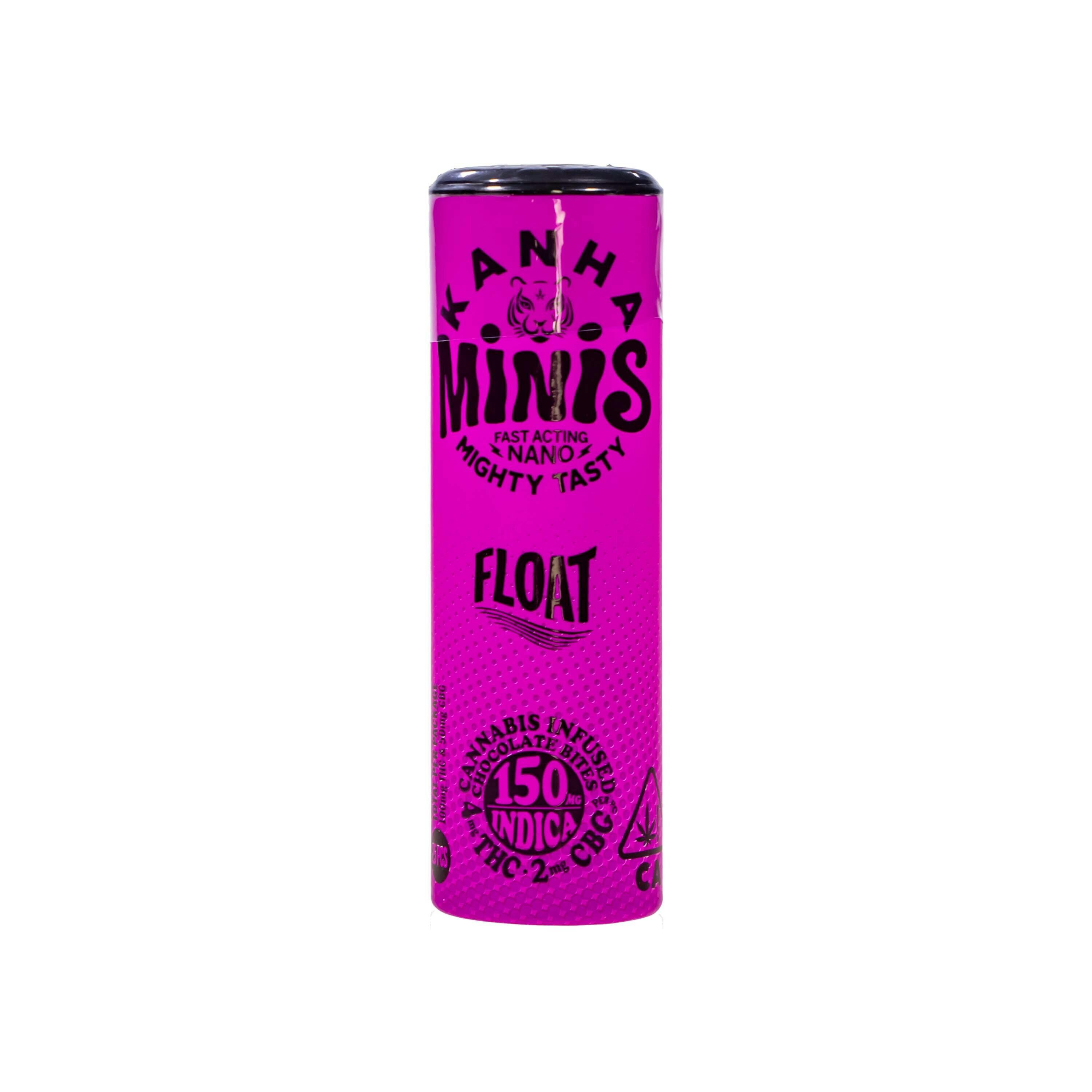 KANHA — Float Nano Indica Mini Chocolate Bites (2:1 THC:CBG - 150mg Total)