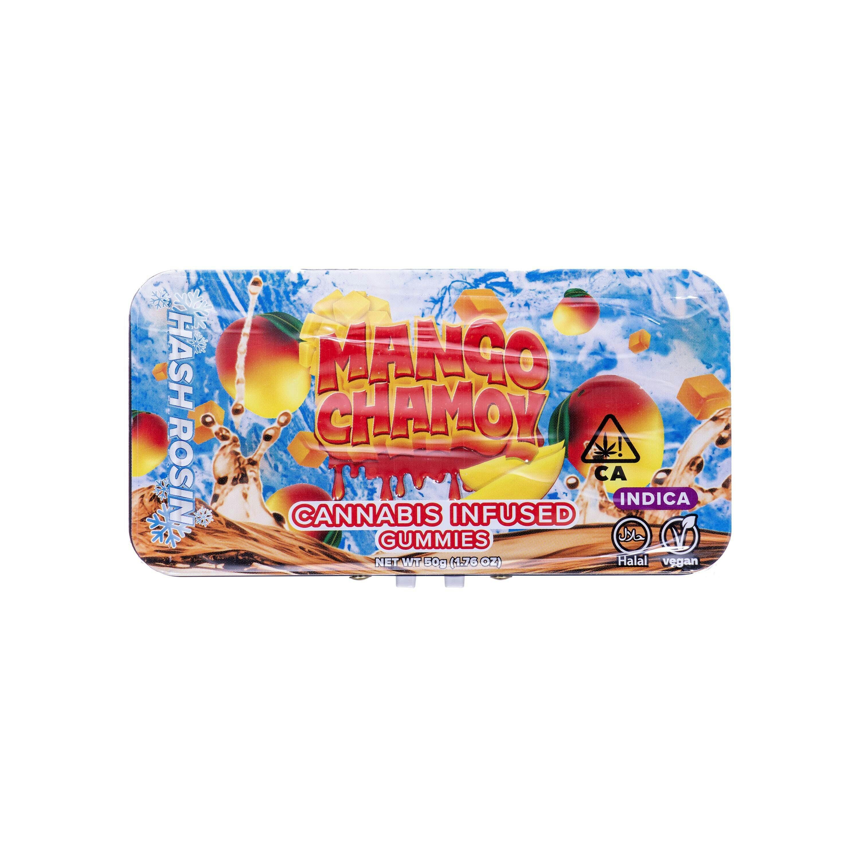 Muha Meds | Mango Chamoy Hash Rosin Gummies (100mg THC)
