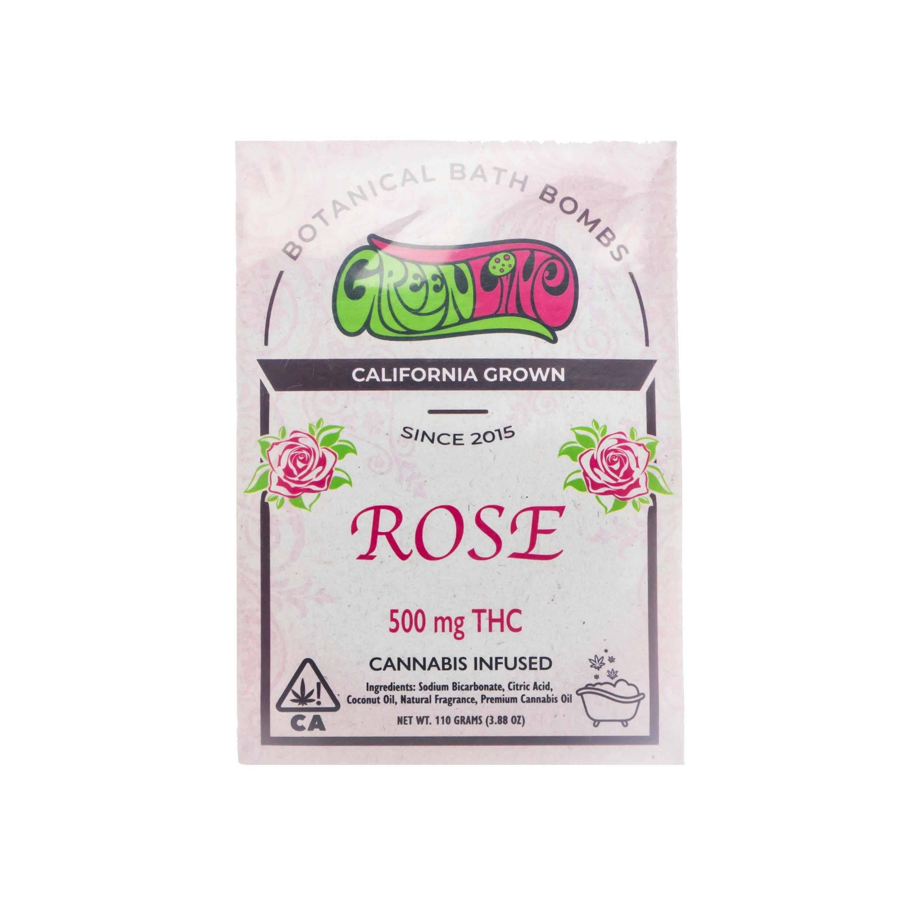 Greenline | Rose Bath Bomb | 500mg
