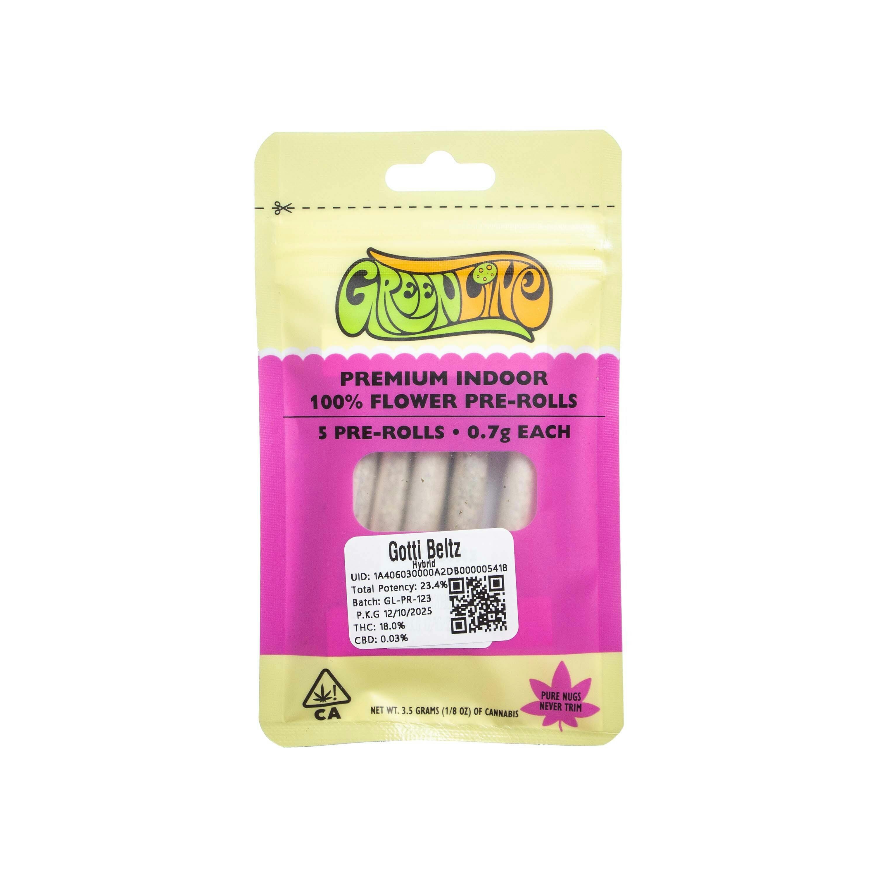 Greenline | Citrus Jack Pre-roll Pack (3.5g)