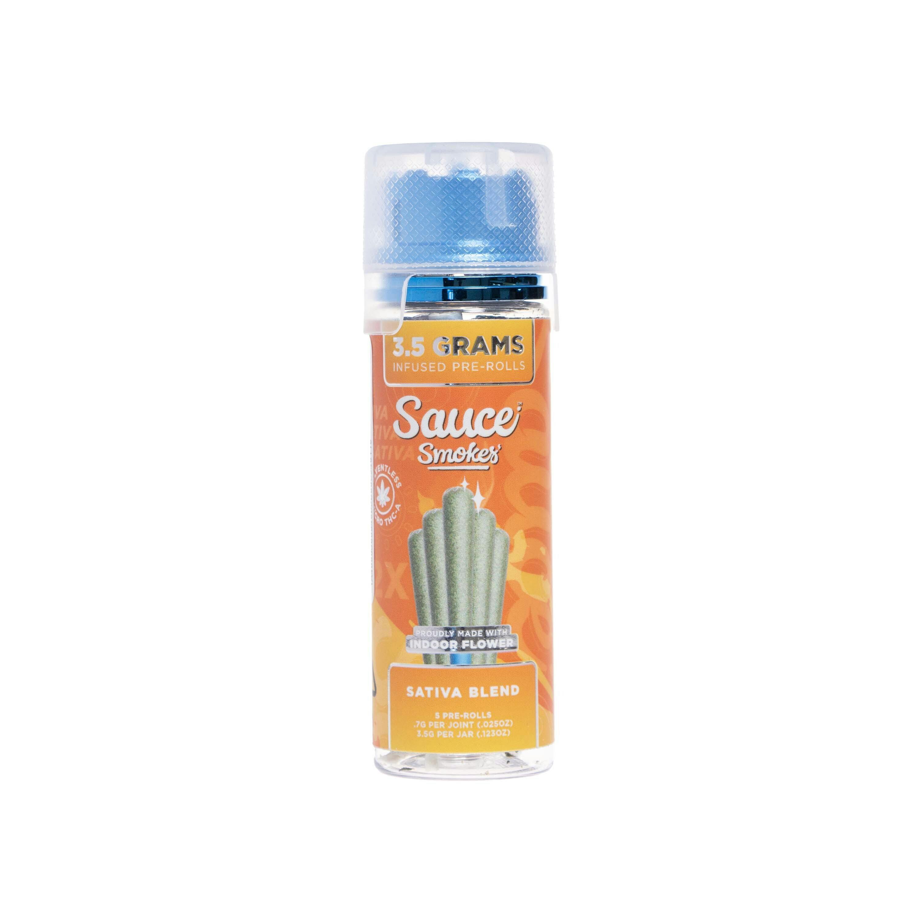 Sauce Smokes: Sativa Blend Infused Pre-Roll Pack