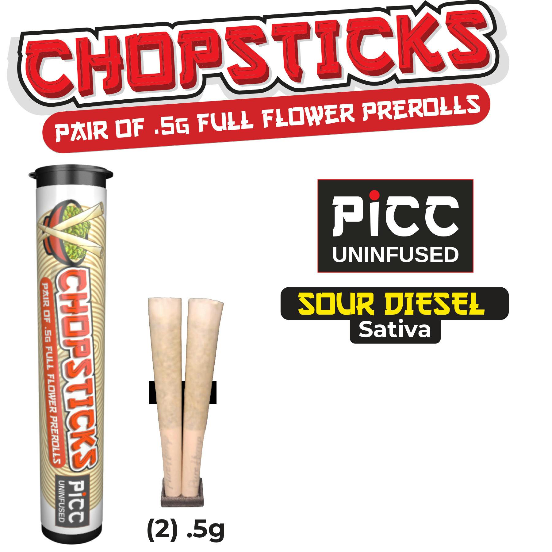 CHOPSTICKS | Sour Diesel (S) | .5G 2-Pack (1G) at Windy Hill Wellness Cannabis Weed Dispensary - Glens Falls