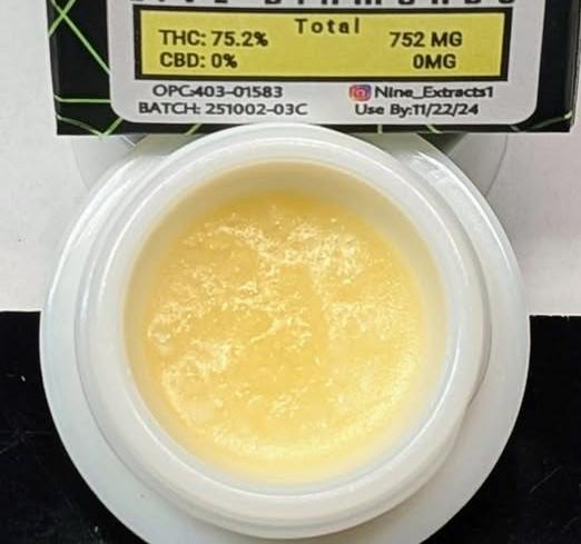 Nine Extracts 1g Live Resin Jar - Stinky Pete (H)