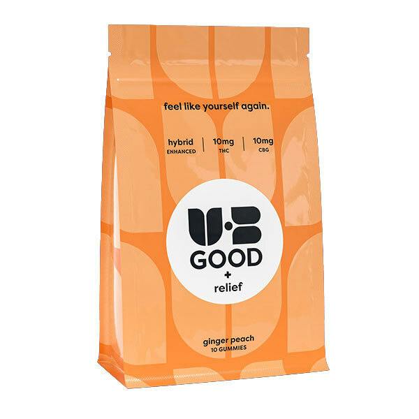 UB Good | Ginger Peach 1:1 CBG 10pc | 110mg Gummies