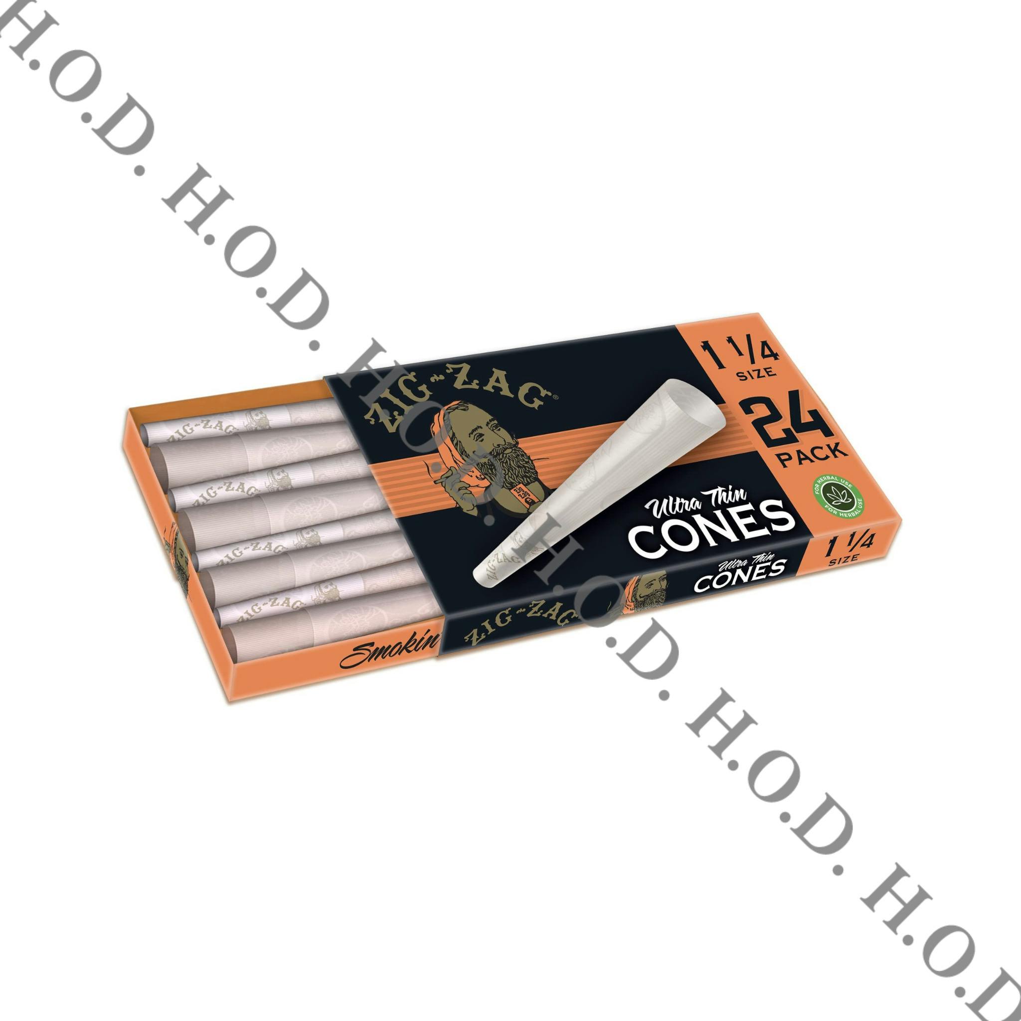 Zig-Zag Unbleached Cones 1 1/4 24 Pack
