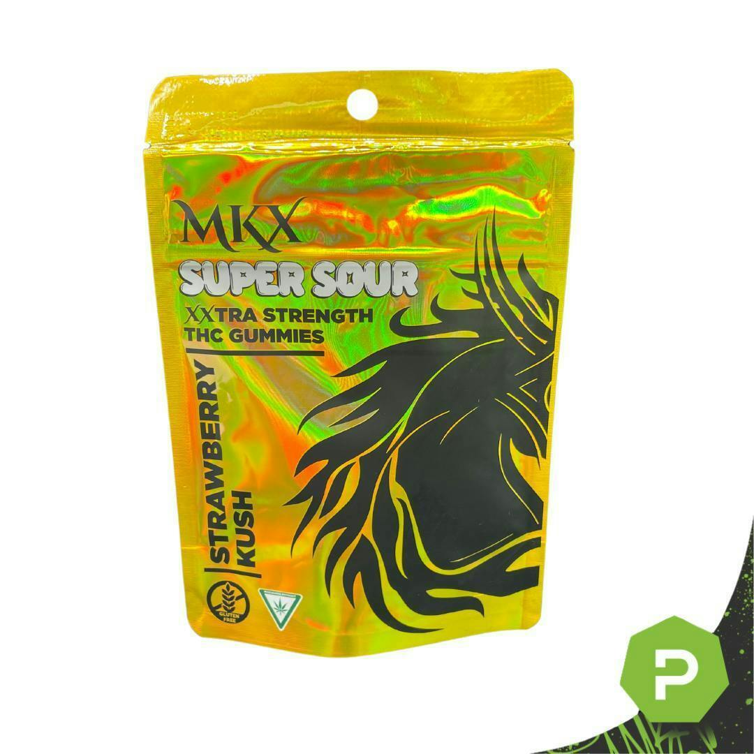 MKX | 200mg Gummies | Super Sour Strawberry Kush