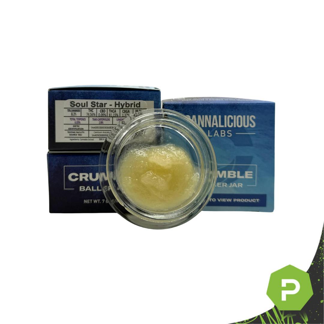 Cannalicious | 7g Crumble Baller Jar | Sunshine