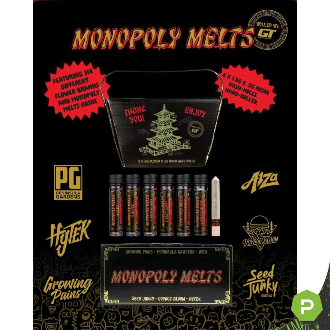 Monopoly Melts | 2g Donut (420 Box) | Black Magix x Tallyman (6/6)
