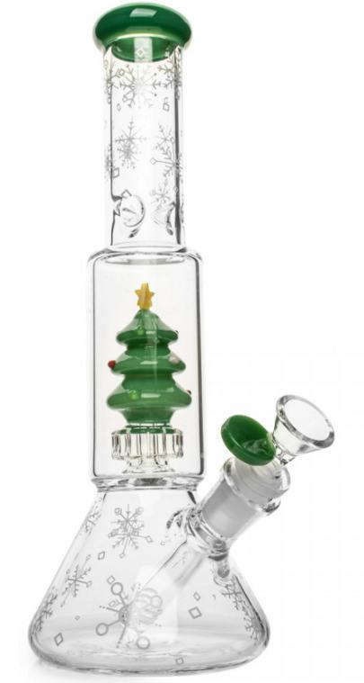 Christmas Tree Dual Beaker Base | 12"