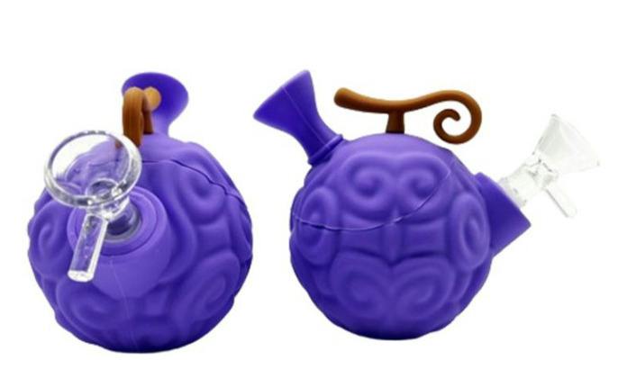 Silicone Gum Gum Fruit Bong | Purple