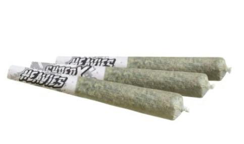 3X0.5G | BLUEBERRY BLASTER HEAVIES INFUSED PRE-ROLLS | SHRED X