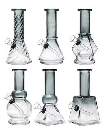 6" | Mini Glass Bong | Clear