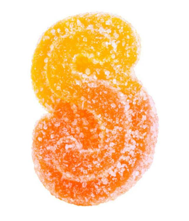 1X10MG | FULLY BLASTED PEACH ORANGE 1:1 THC|CBD | SPINACH SOURZ