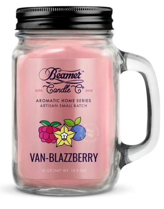 12 Oz Beamer Candle | Van Blazzberry
