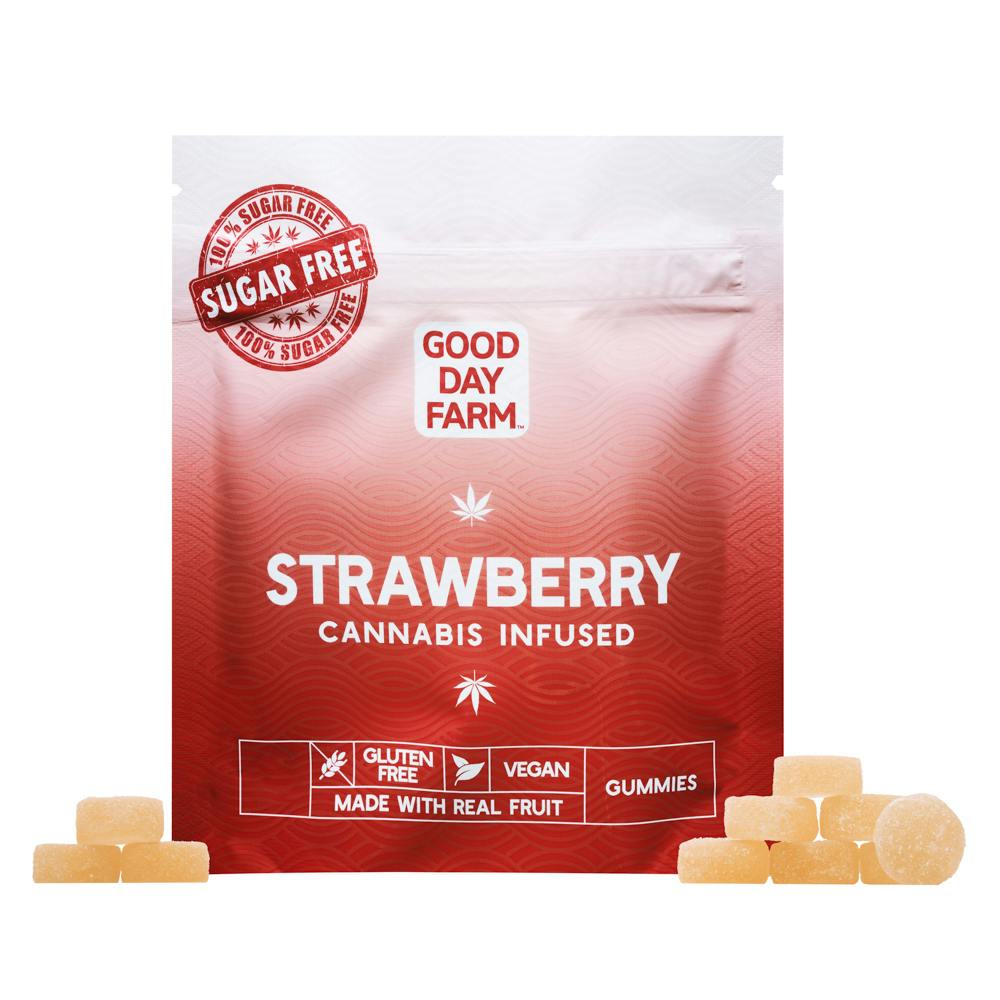 Good Day Farm - Sugar Free Strawberry - Gummies 100mg - 10pk at ROOTDOWN