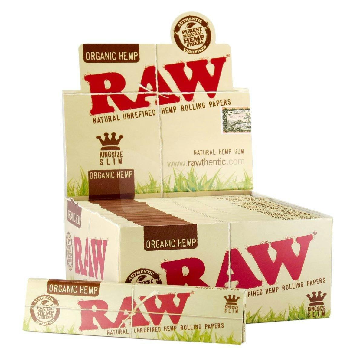 RAW - King Size - Organic Hemp Papers at ROOTDOWN