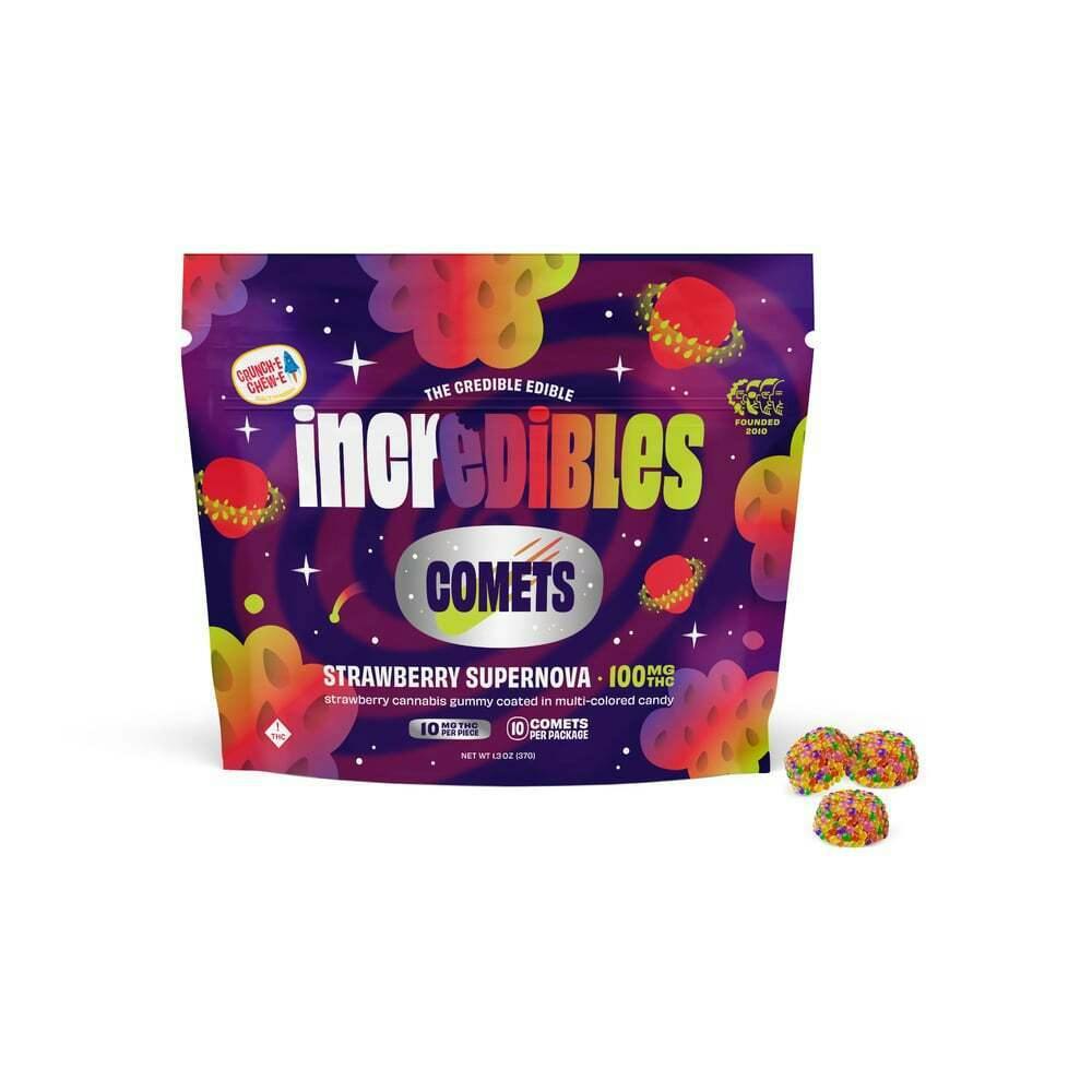 incredibles Comets - Strawberry Supernova Gummy 100mg [10pk] Candy