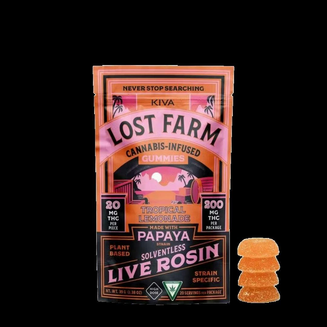 Lost Farm - 200mg Rosin Gummies - Tropical Lemonade