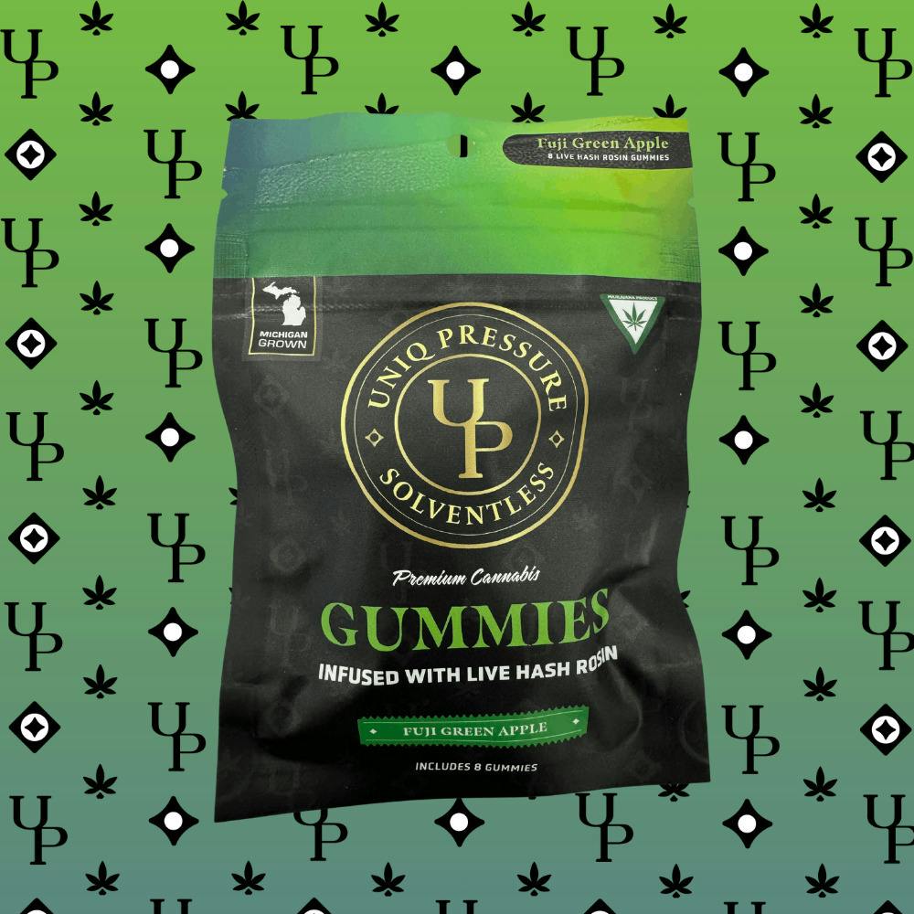 Uniq Pressure - Rosin Gummies - Green Apple