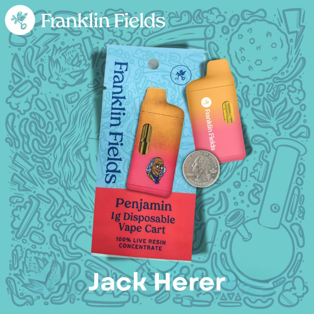 Franklin Fields - 1g Penjamin Disposable - Tropicanna Cherry cannabis product