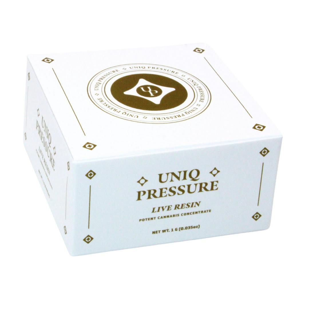 Uniq Pressure - 1g Live Resin 1 UP - Lemon Strawberry Goo