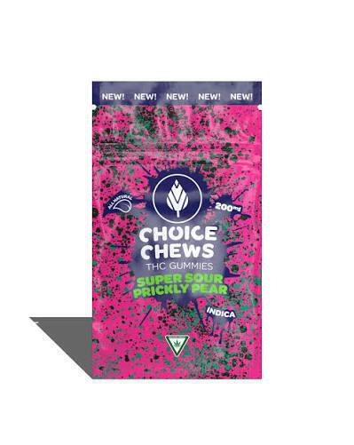 Choice - 200mg Gummies - Super Sour Prickly Pear