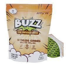 BUZZ Apple Pie Ratioed Gummies 10mg ea | 10-Pack | 1:1 THC:CBG